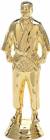 5 1/4" Judo Male Trophy Gold Figure