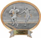 Flag Football Male - Legend Series Resin Award 8 1/2" x 8"