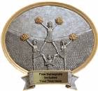 Cheer Female - Legend Series Resin Award 8 1/2" x 8"