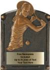 Female Tennis - Legends of Fame Series Resin Plate 6" x 8"