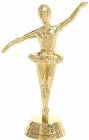 5" Ballerina Trophy Figure Gold