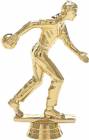 5" Bowler Male Trophy Figure Gold