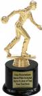 7" Bowler Male Trophy Kit with Pedestal Base