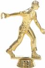 5" Horseshoes Male Gold Trophy Figure