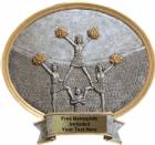 Cheerleader Female - Legend Series Resin Award 6 1/2" x 6"