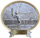 Tennis Male - Legend Series Resin Award 6 1/2" x 6"