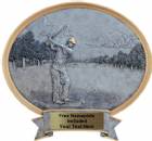 Golf Male - Legend Series Resin Award 6 1/2" x 6"