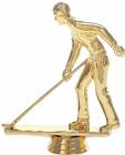 5" Male Shuffleboard Gold Trophy Figure