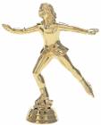 5" Ice Skater Female Gold Trophy Figure