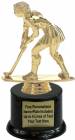 7" Field Hockey Female Trophy Kit with Pedestal Base