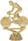 3 3/4" Bicycle Rider Female Trophy Figure Gold