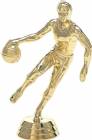 4 1/2" Basketball Action Male Trophy Figure Gold
