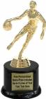6 1/2" Basketball Action Male Trophy Kit with Pedestal Base