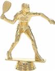 4 1/2" Racquetball Female Gold Trophy Figure