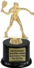 6 1/2" Racquetball Female Trophy Kit with Pedestal Base