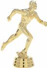 5 1/4" Track Male Gold Trophy Figure