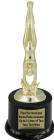 8" Female Diving Swimmer Trophy Kit with Pedestal Base