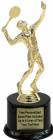 8 1/2" Tennis Male Trophy Kit with Pedestal Base