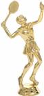 6 1/2" Tennis Female Gold Trophy Figure
