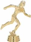 5 1/4" Track Female Gold Trophy Figure