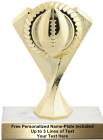 5 3/4" Gold Football Diamond Victory Trophy Kit
