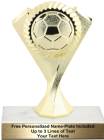 5 3/4" Gold Soccer Diamond Victory Trophy Kit