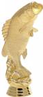 6" Bass Jumping Trophy Figure Gold