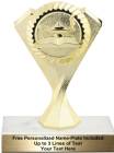 5 3/4" Gold Lamp of Knowledge Diamond Victory Trophy Kit