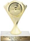 5 3/4" Gold Lamp of Knowledge Diamond Victory Trophy Kit