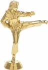 6" Gold Karate Female Trophy Figure