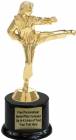 8" Karate Female Trophy Kit with Pedestal Base