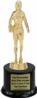 8" Sales Lady Trophy Kit with Pedestal Base