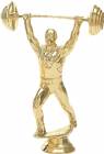6" Weightlifter Male Gold Trophy Figure
