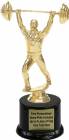 8" Weightlifter Male Trophy Kit with Pedestal Base