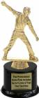 7" Cricket Bowler Male Trophy Kit with Pedestal Base