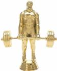 5" Power Lifter Male Gold Trophy Figure