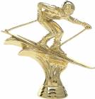 5" Downhill Skier Male Gold Trophy Figure