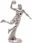 5 3/8" All Star Basketball Male Silver Trophy Figure