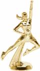 5" All Star Cheerleader Dance Trophy Figure Gold