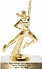 5 3/4" All Star Cheerleader Dance Trophy Kit