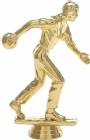 6" Bowler Male Trophy Figure Gold