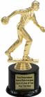 8" Bowler Male Trophy Kit with Pedestal Base