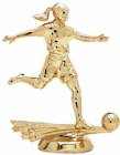 5" All Star Soccer Female Gold Trophy Figure