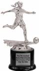 7" All Star Soccer Female Trophy Kit with Pedestal Base