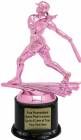 Pink 7" Female Softball Trophy Kit with Pedestal Base