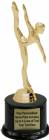 8" Modern Dance Female Trophy Kit with Pedestal Base