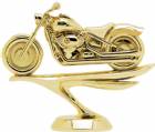 4" Motorcycle Soft Tail Gold Trophy Figure