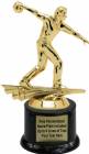 7" All Star Bowling Male Trophy Kit with Pedestal Base