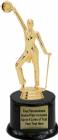 7" Tap Dancer Female with Cane Trophy Kit with Pedestal Base