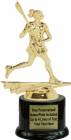 7" All Star Lacrosse Female Trophy Kit with Pedestal Base